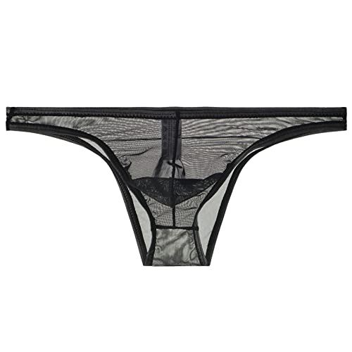 Celucke Slip Herren Strings Tangas Unterhosen Männer Low Rise T-Back Thongs G-String String Tanga String Tanga für Männer Jockstrap Gay Höschen Bikini Unterhose T Hose von Celucke