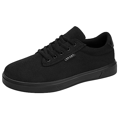 Celucke Sportschuhe Herren Schnürschuhe Turnschuhe Herrenschuhe Atmungsaktiv Leicht Flache Freizeitschuhe Sportschuhe Sneakers Leichte Schuhe von Celucke