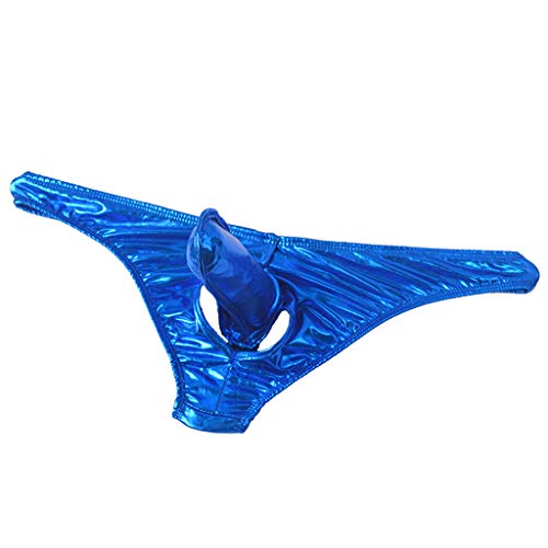 Celucke Strings Herren Elefanten Tangas Mini Slips Gay Tanga Männer Reizunterwäsche Bequeme Unterwäsche Reizwäsche Bikini String Höschen Erotische Wäsche (Blau, M) von Celucke