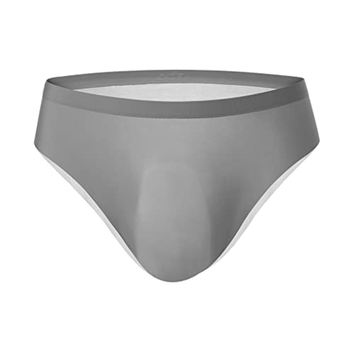 Celucke Unterwäsche Herren Slips Nahtloser Herren Slip aus Eisseide Ultradünner Einteiliger 3D Konvexfilm Underwear Höschen von Celucke