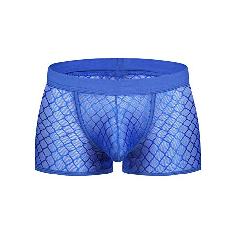 Celucke Unterwäsche Herren Transparent, Männer Niedrige Taille Mesh Boxer Beule Comfy Shorts Unterhose Unterwäsche von Celucke