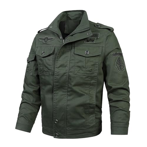 Celucke Winterjacke Herren mit Mehrfache Tasche,Männer Military Jacke Britannia Version Übergangsjacke Winterparka US Feldjacke von Celucke