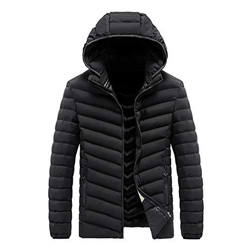 Celucke Wintermantel Herren Lang Warme Dicke Winterparka mit Kunstfell Kapuze,Männer Winterjacke Daunenparka Mode Steppjacke von Celucke