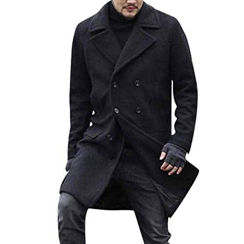 Celucke Wollmantel Herren Winter Lang Mantel Dufflecoats Schnalle Slim fit Business Trenchcoat Casual Windbreaker Warm Wintermantel Revers Jacke Winddicht Übergangsjacke Celucke Wollmantel Herren Winter Lang Mantel Dufflecoats Schnalle Slim fit Business Trenchcoat Casual Windbreaker Warm Wintermantel Revers Jacke Winddicht Übergangsjacke von Celucke