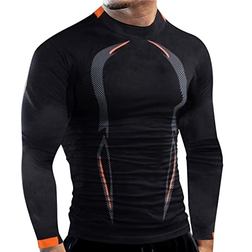 Kompressionsshirt Herren Langarm Thermo-T-Shirt Schnelltrocknend Männer Sportshirt Atmungsaktiv Funktionsshirt Baselayer Sport Top Langarm Skifahren Winter Laufen Radfahren Wandern von Celucke