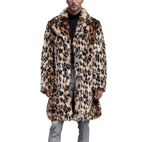 Pelzmantel Herren Lang Fellmantel Kunstfell Plüsch Winterjacke Warm Mantel Pelzjacke Langarm Revers Faux Pelz Jacke Lose Cardigan Felljacke Wintermantel Pelzmantel Herren Lang Fellmantel Kunstfell Plüsch Winterjacke Warm Mantel Pelzjacke Langarm Revers Faux Pelz Jacke Lose Cardigan Felljacke Wintermantel von Celucke