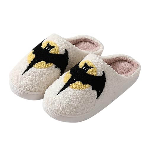 Plüsch Hausschuhe Damen Winter Warme Halloween Kürbis Cartoon Druck Slipper mit Rutschfester Sohle Kuschelig Pantoffeln Bequeme Indoor Geschlossene Filzpantoffeln Hauspantoffeln Plüsch Hausschuhe Damen Winter Warme Halloween Kürbis Cartoon Druck Slipper mit Rutschfester Sohle Kuschelig Pantoffeln Bequeme Indoor Geschlossene Filzpantoffeln Hauspantoffeln von Celucke