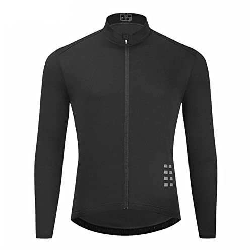 Radtrikot Herren Langarm Dünn Softshell Fahrrad Shirts Fahrradtrikot Seitliches Netz Atmungsaktive Fahrradjacke Schnell Trocknen Outdoor Sportarten Trikots Cycling Jersey von Celucke