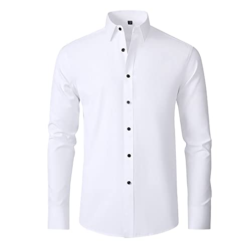 Shirt Herren Sommer Loose Fit Leinen Hemden Leichte Herrenhemden Sommerhemd Herrenhemden Bügelfrei Fischerhemd Freizeithemd Leinenhemd Business Hemd Men Shirts von Celucke