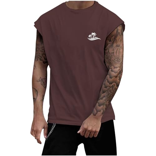 Tank Top Herren Sommer Tanktop Ärmellos Hawaii Hemd Funky 3D Druck Ärmellose Muskelshirt Gym Lose Fit Unterhemden Weste Urlaub Party Shirts von Celucke
