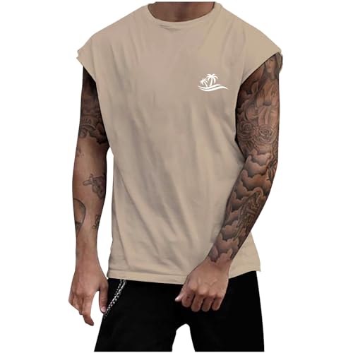 Tank Top Herren Sommer Tanktop Ärmellos Hawaii Hemd Funky 3D Druck Ärmellose Muskelshirt Gym Lose Fit Unterhemden Weste Urlaub Party Shirts von Celucke