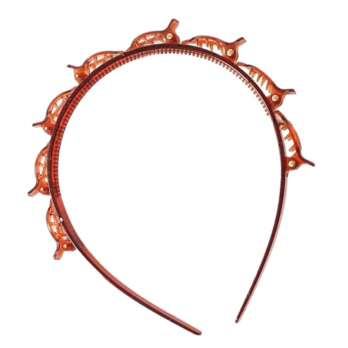 Celuicion Clip Stirnband, Stirnband mit Clips – Haarnadel mit Clips – Zahnwerkzeug für Frauen und Mädchen auf Reisen, Arbeit zu Hause, Frisierschnallen von Celuicion