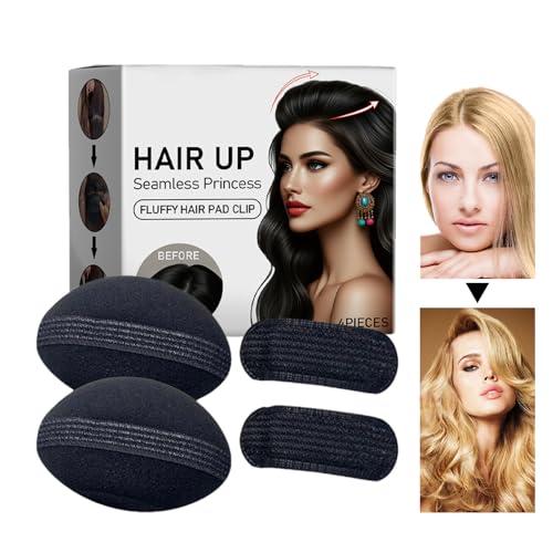 Celuicion Haarklammer für Volumen, Haarklammer, Schwammvolumen auf Haarbasis, 4 x Volumen – 4 Stück, unsichtbar, für Mädchen, Haarstil, Lady Use Use von Celuicion
