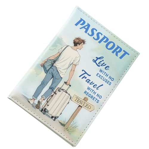 Celuicion Passabdeckung, Passabdeckung für Reise | Ticketclip Passport Wallet | Kreditkarte Bordpasse Brieftaschenzubehör für Paare Frauen Kinder im Ausland Studieren im Ausland von Celuicion