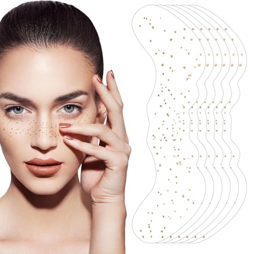 Celuicion Sommersprossen-Patch Wasserdicht,6 Stück Make-up-Patches für das Gesicht - Sommersprossen Aufkleber für Kostümpartys Musikfestivals Make-up Accessoires von Celuicion