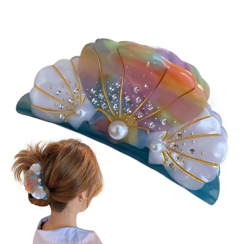Haarklammer mit Kiefer, Haarspangen für Damen, nicht rutschend, für sicheren Halt, niedliches Perlendesign, Haar-Zubehör für Damen von Celuicion