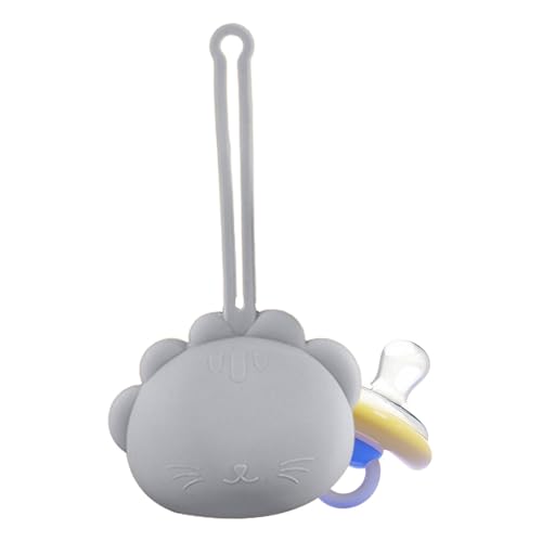 Schnullertasche aus Silikon, tragbare Schnuller-Organizerbox, Aufbewahrungstasche für Brustwarzen in Tierform | Schnuller-Organizer mit Umhängeband für den täglichen Gebrauch,, blau, Se référer au von Celuicion