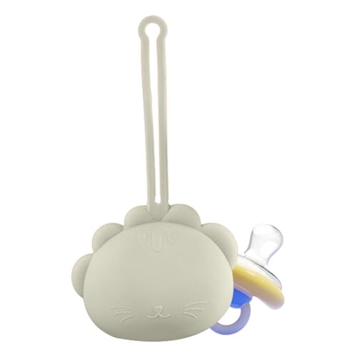Schnullertasche aus Silikon, tragbare Schnuller-Organizerbox, Aufbewahrungstasche für Brustwarzen in Tierform | Schnuller-Organizer mit Umhängeband für den täglichen Gebrauch,, grün, Se référer au von Celuicion