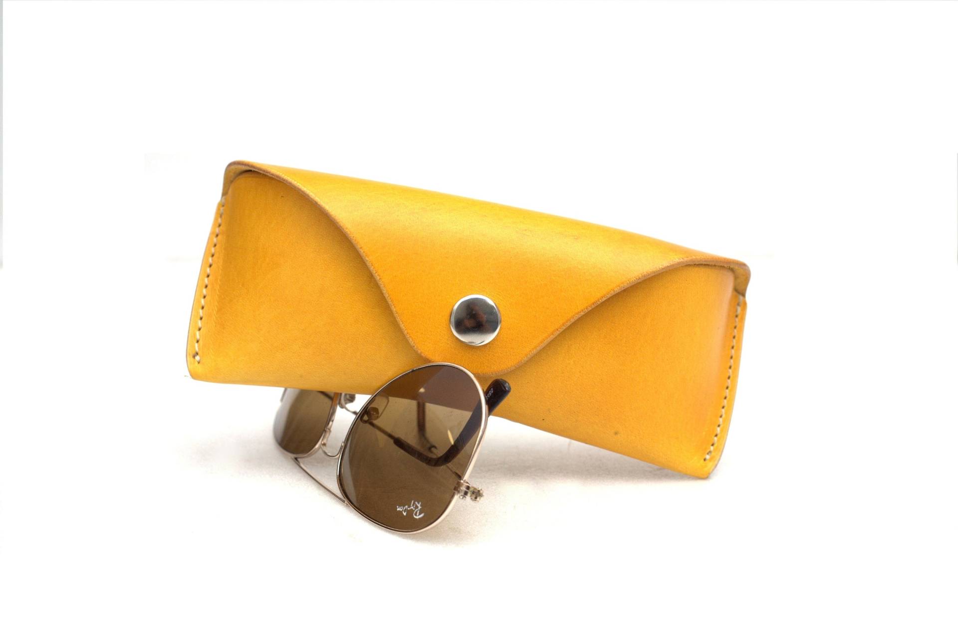 Damen Brillenetui Passend Für Ray Ban Aviator - Wayfarer, Neue Farbe Citron von Celyfos