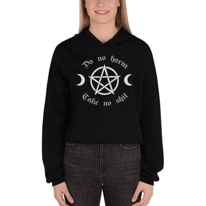 Do No Harm Crop Hoodie Do No Harm Crop Hoodie von CemeterySwag