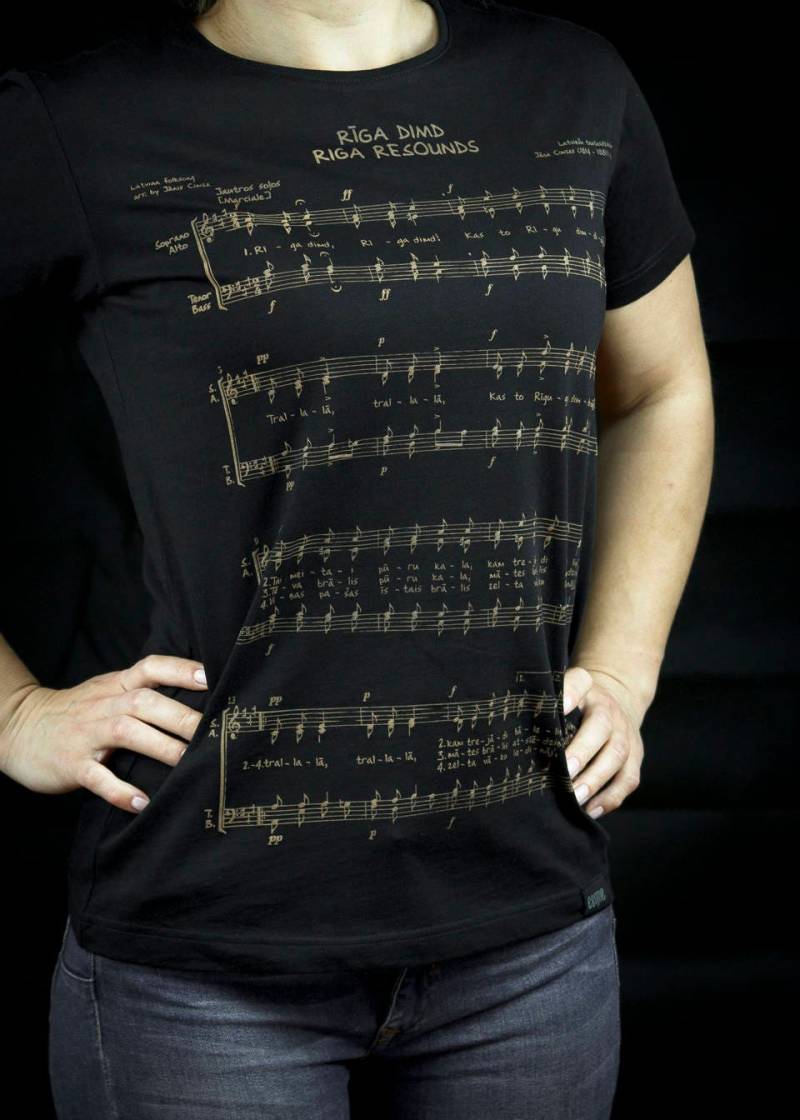 Riga Song Noten Noten T Shirt Riga Song Noten Noten T Shirt von Cemmeshirts