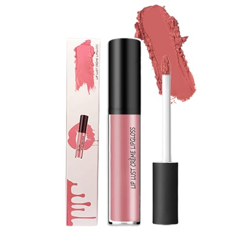 12 Colors Cream Texture Lipstick, 12 Color Cream Lip Gloss, Waterproof, Non-Fading, Long-Lasting Moisturizing (4#) von Cemssitu