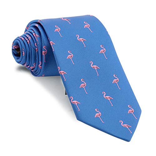 Cencibel Smart Casual Flamingos Krawatte, Blau One size von Cencibel Smart Casual