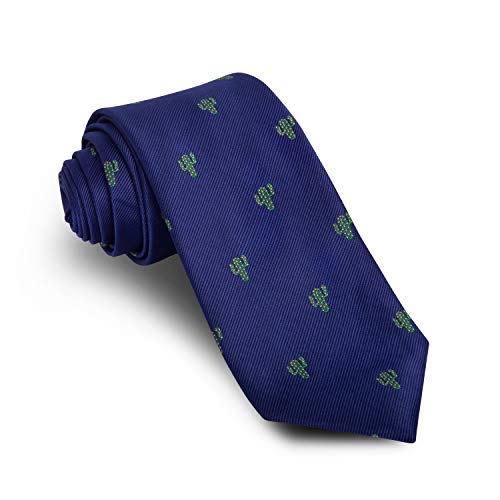 Cencibel Smart Casual Kaktus Krawatte, Blau One size von Cencibel Smart Casual