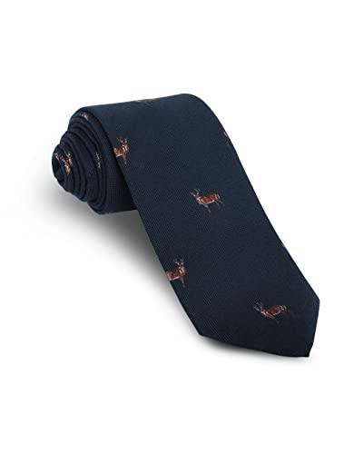Cencibel Smart Casual Krawatte Hirsch Jagd, Marineblau Jagd von Cencibel Smart Casual