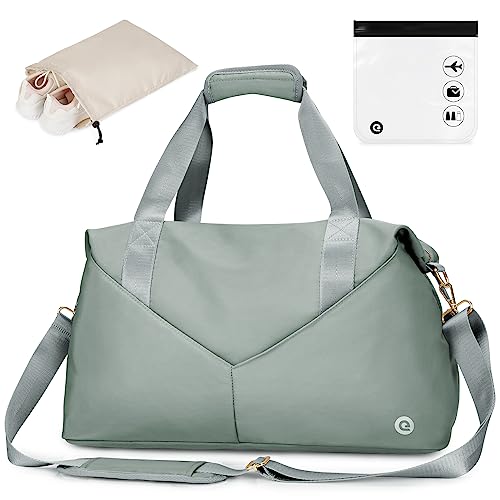 Reisetasche für Easyjet Airlines, 45 x 36 x 20 cm, Untersitz-Handgepäck mit TSA-zugelassener Quart-Tasche und Schuhtasche, Wochenendtasche für Damen, Celadon-easyjet, 45x36x20 for Easyjet Airlines, von Ceneda