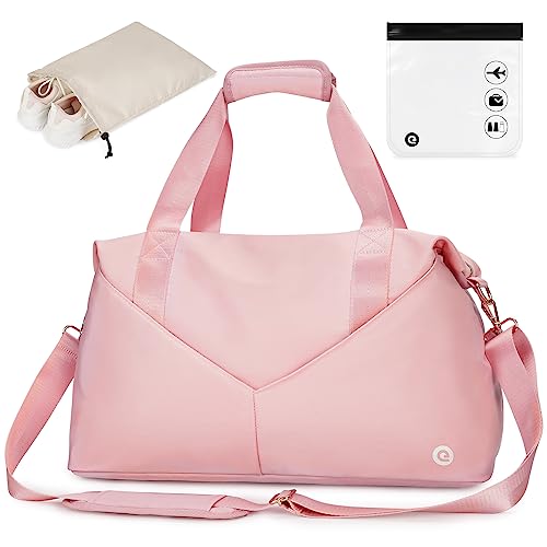 Reisetasche für Easyjet Airlines, 45 x 36 x 20 cm, Untersitz-Handgepäck mit TSA-zugelassener Quart-Tasche und Schuhtasche, Wochenendtasche für Damen, Pink-easyjet, 45x36x20 for Easyjet Airlines, von Ceneda