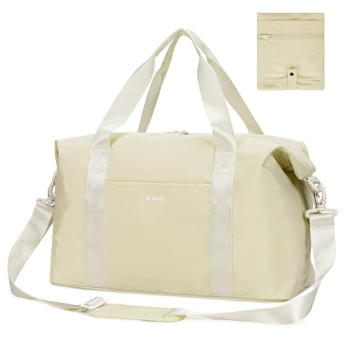 Ceneda Für Easyjet Airlines 45 x 36 20 cm Kabinentasche, faltbar, Reisetasche, Untersitz, Handgepäck, Wochenender, Übernachtungstasche, für Damen und Herren, 30 l, beige, 45x36x20 for Airlines, von Ceneda