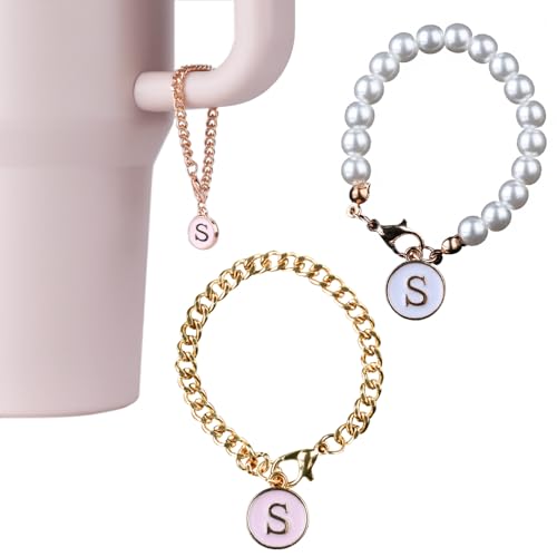 Cenekphy Buchstaben-Charm-Zubehör für Stanley-Cup, ID-Initialen-Charm, A-Z, Herzform, Identifikationsgriff, Buchstaben-Charms, personalisiertes Anhänger, Zubehör für Stanley-Becher, Buchstabe S, 2 Cenekphy Buchstaben-Charm-Zubehör für Stanley-Cup, ID-Initialen-Charm, A-Z, Herzform, Identifikationsgriff, Buchstaben-Charms, personalisiertes Anhänger, Zubehör für Stanley-Becher, Buchstabe S, 2 von Cenekphy