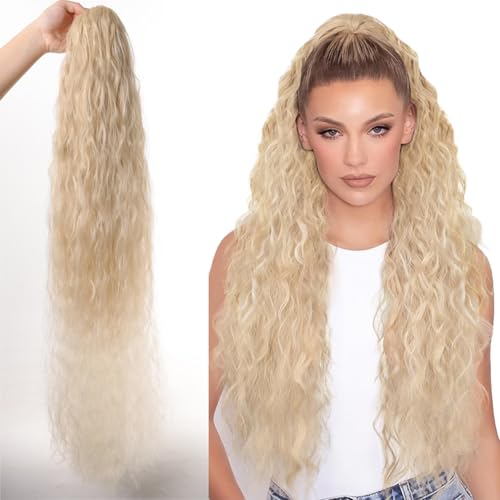 90 Cm Lockiger Synthetischer Pferdeschwanz Haarverlängerung Verstellbarer Kordelschluss Hitzeresistent Faser Frauen Tägliches Haarstück Synthetisches Pferdeschwanz Haarstück von Cenifin
