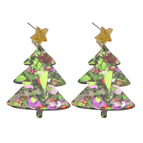 Acryl Quasten Ohrringe Mit Quasten Mit Weihnachtsmotiven Drop Party Für Modeliebhaber Party Ohrringe von Cenifin