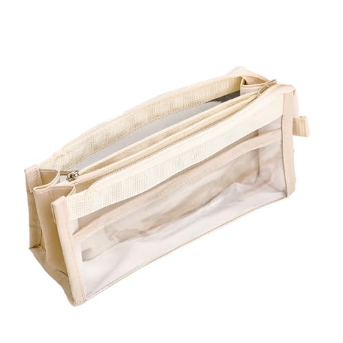 Cenifin Ästhetischer Stiftbeutel 6-layerer Stiftkoffer Großer Kapazität Bleistiftbeutel Clear Bleistift Case Box School Office Supplies von Cenifin