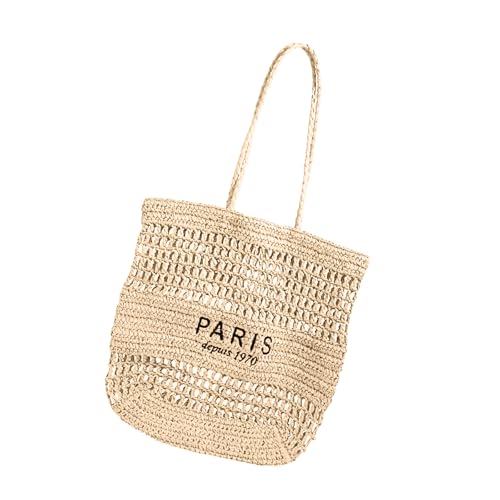 Cenifin Elegante Openwork Beach Bag Praxis Gewebte Design Leichte Schulter Für Reiseinkäufe Täglich Gebrauch Frauen Leichte Urlaubs Schulter Cenifin Elegante Openwork Beach Bag Praxis Gewebte Design Leichte Schulter Für Reiseinkäufe Täglich Gebrauch Frauen Leichte Urlaubs Schulter von Cenifin