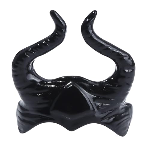 Cenifin Halloween Themen Anime Hexenhörner Ringe Gothic Hip Hop Schmuck Persönlichkeit Rock Cosplay Ringe Kostüm Accessoire Einzigartiger Hornschmuck von Cenifin