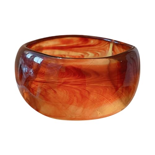 Cenifin Moderne Acryl Armreifenarmbänder Breiter Geometrischer Armreif Alltagsbänder Acryltextur Perfekt Für Tägliche Party Mode Handgelenkschmuck von Cenifin