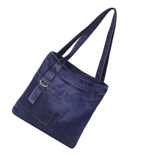 Cenifin Stilvolle Jeans Tasche Für Frauen Und Männer Große Kapazitätsschulter Tasche Mit Verstärkten Griffen Für Reisen Essentials Schulter von Cenifin
