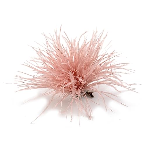 Federbrosche Frauen Mode Stellstifte Haarhut Accessoires Strauß Feder Corsage Pin Lappelstifte Für Pullover Brosche von Cenifin