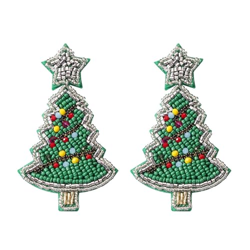 Handgefertigte Perlenversesteine ​​Ohrringe Stilvolle Feiertagsohrschsten Mode Weihnachtsschmuck Accessoires Für Partys Festlichen Weihnachtsschmuck von Cenifin