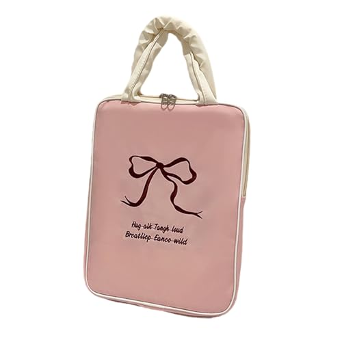 Laptop Hülle Hülle Mit Griffdünn Computer Tragetasche Bowknot Design Cover Für Frauen Girls Geschenke PU Ärmel Mit Schutzhülle Tasche von Cenifin