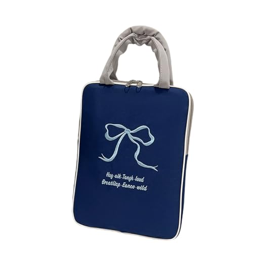 Laptop Hülle Hülle Mit Griffdünn Computer Tragetasche Bowknot Design Cover Für Frauen Girls Geschenke PU Ärmel Mit Schutzhülle Tasche von Cenifin