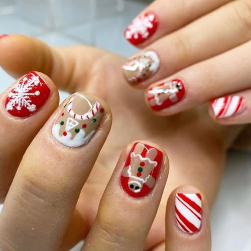 Snowflake Falsche Nägel Mit Lebkuchen Man Designs Weihnachtspresse Auf Süßigkeitenhausstäbe Künstlicher Weihnachtspresse Kurzem Platz Falsches Süßwarenhausestange An Snowflake Falsche Nägel Mit Lebkuchen Man Designs Weihnachtspresse Auf Süßigkeitenhausstäbe Künstlicher Weihnachtspresse Kurzem Platz Falsches Süßwarenhausestange An von Cenifin