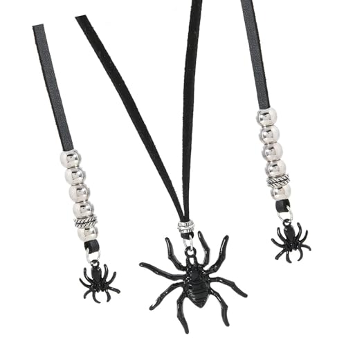 Vielseitiger Schwarzer Arachnid Anhänger Halskette PU Cord Adjsable Neckkettenlegierung Anhänger Charm Für Halloween Rollenspiele Halloween Cosplay Rollenspiel Juwely Vielseitiger Schwarzer Arachnid Anhänger Halskette PU Cord Adjsable Neckkettenlegierung Anhänger Charm Für Halloween Rollenspiele Halloween Cosplay Rollenspiel Juwely von Cenifin