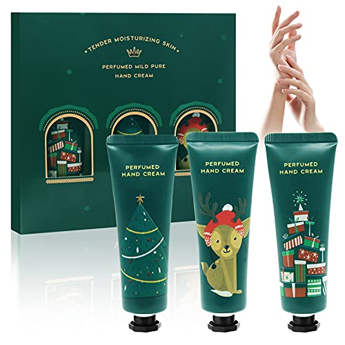 Handcreme Set, Mini Handcreme Set, Handcreme Feuchtigkeitsspendende Handpflegecreme Geschenkset,Weihnachtsgeschenke,3 * 30ML von Cenitica