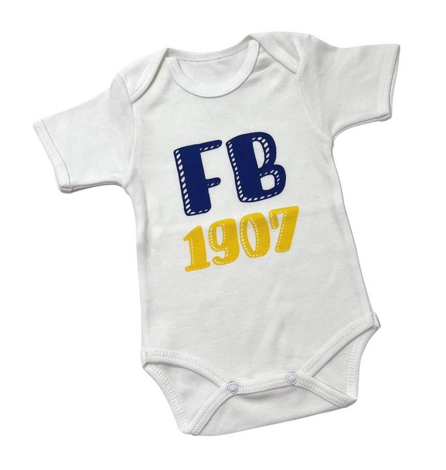 Cennet Baby Kurzarmbody Fenerbahce Baby Body FB 1907 Bebek Taraftar Tulum Unisex 56 62 68 74 von Cennet Baby