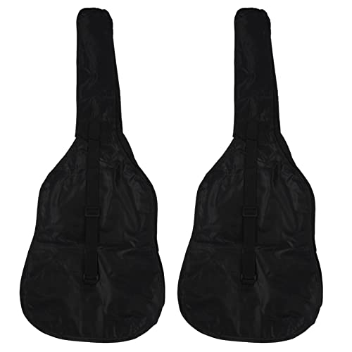 Censous Gitarrentasche, 96,5 cm, Oxford-Stoff, Schultertasche, mit Tasche, Gitarrenteile und Zubehör, 2 Stück von Censous