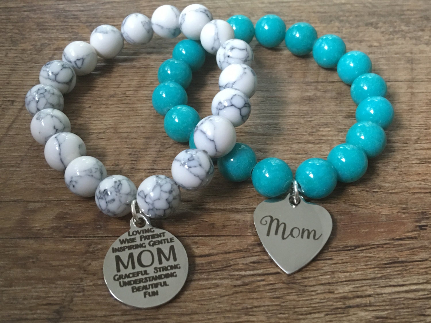 Mama Charme Perlenarmband, Stretch, Ihre Wahl Der Mama Charme Perlenarmband, Stretch, Ihre Wahl Der von CenteredJewelry
